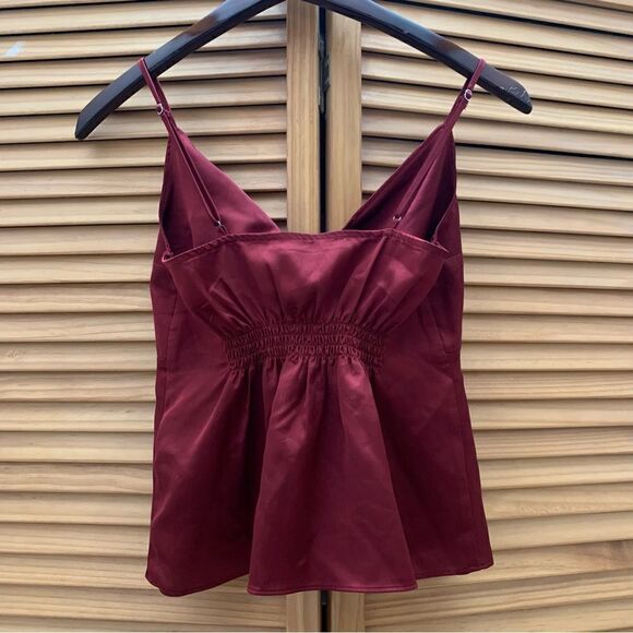 Abercrombie & Fitch Burgundy Tie Tank XXS - Picture 3 of 5